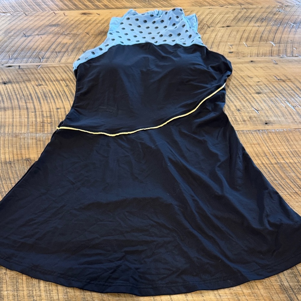 Fila Black & Light Blue Athletic Dress without built in bra/cups